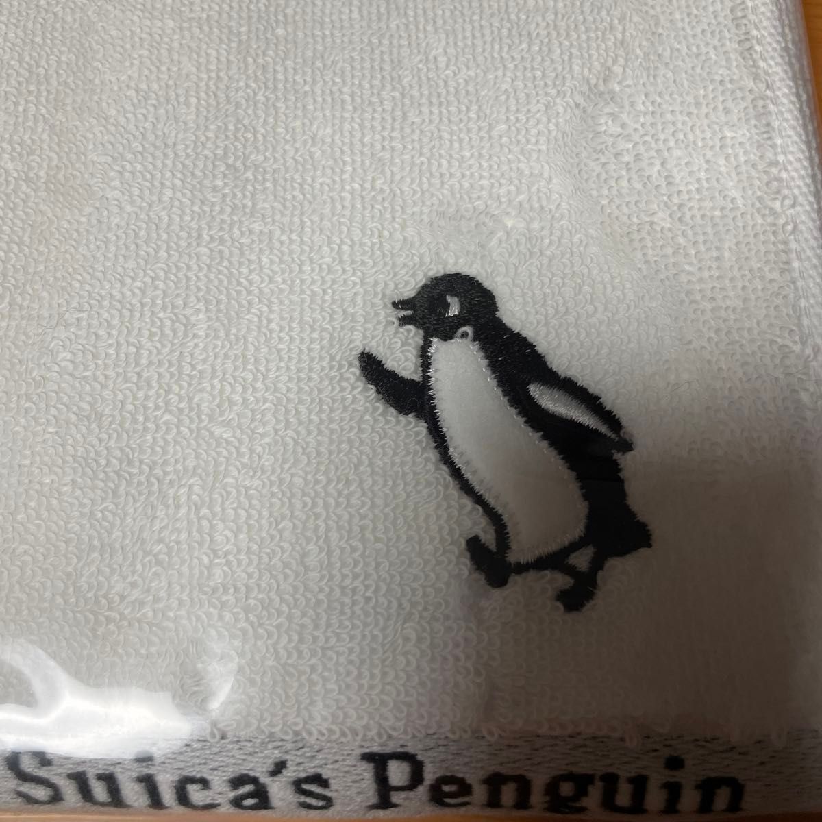 【新品】Suica ペンギン　刺繍　ワッペン　フェイスタオル　ぺんぎん　スイカ 今治タオル　ペンコレ　さかざきちはる