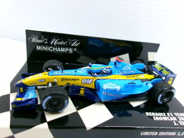 ミニチャンプス 1/43 ルノー F1 チーム ショーカー 2004 #7 J.トゥルーリ (8179-464)_画像1