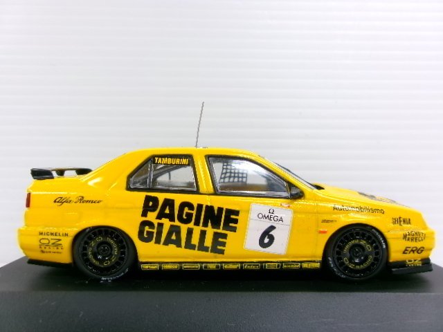 銀箱のミニチャンプス 1/43 アルファロメオ 155 TS イタリア スーパーツーリスモ 1994 クラス 2 #6 A.タンブリーニ (3334-706)_画像3