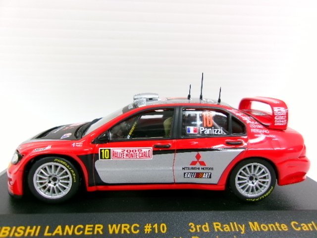 イクソ 1/43 ミツビシ ランサー WRC #10 モンテカルロラリー 2005 3位 G.Panizzi (6144-117)_画像4