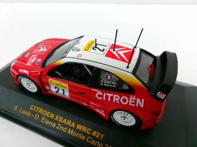 イクソ 1/43 シトロエン クサラ WRC #21 モンテカルロラリー 2002 2位 S.ローブ (6144-157)_画像6