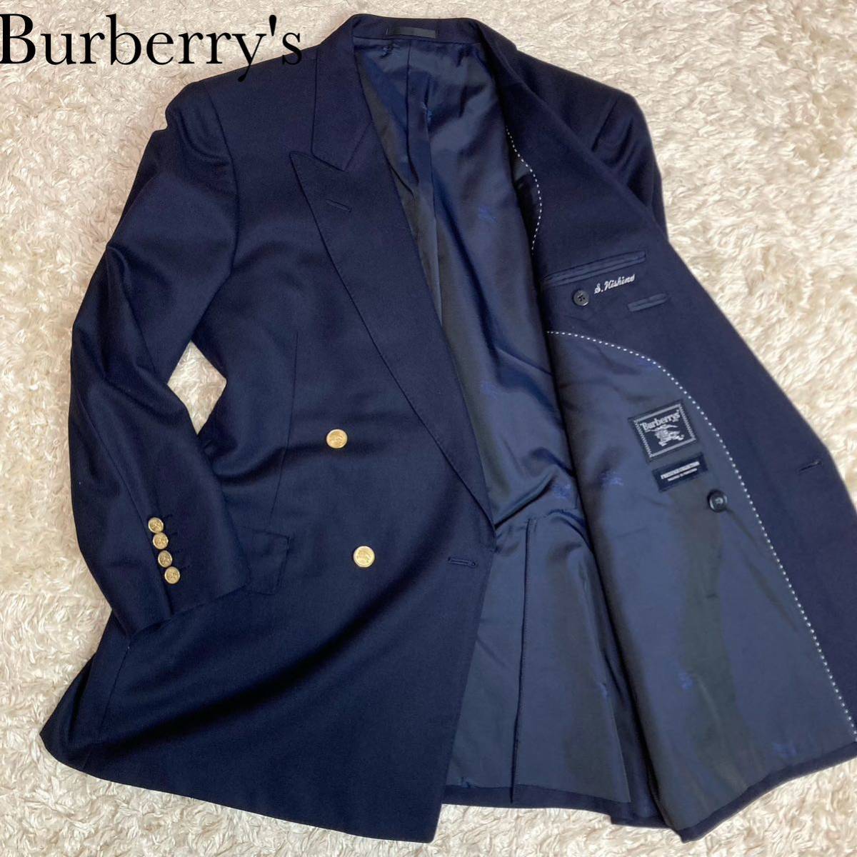 バーバリー Burberry 紺ブレ プレステージコレクション 金ボタン