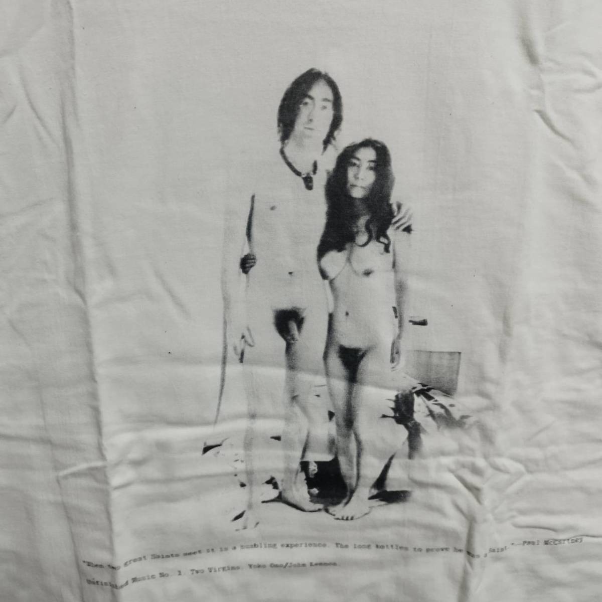 ジョンレノン× オノヨーコ”Two Virgins” Tシャツ John Lennon YOKO ONO THE BEATLES ザ・ビートルズ ローリングストーンズの画像2