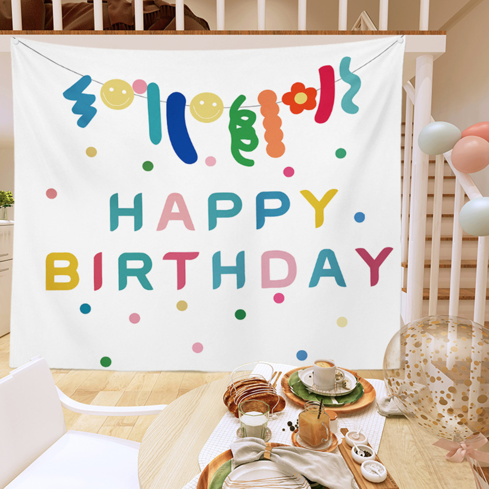 ☆ デザイン7 ☆ タペストリー ☆ タペストリー 飾り付け 誕生日 100×70cm mmtpsyb126f タペストリー 誕生日 100×70cm 背景布 撮影_画像1