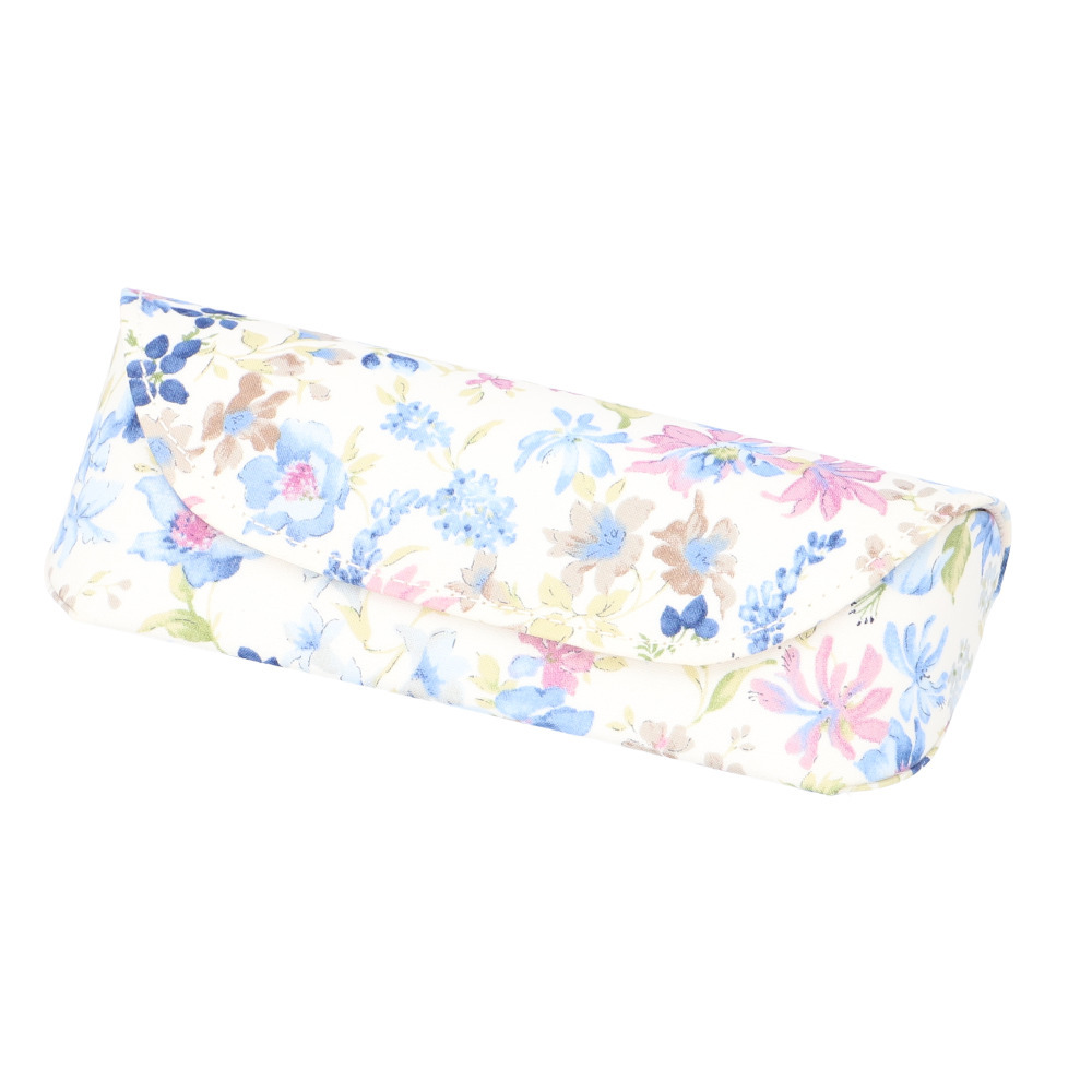 *botanikaru flower / blue * glasses case glasses case stylish glasses case semi hard glasses case pretty floral print sini Agras 