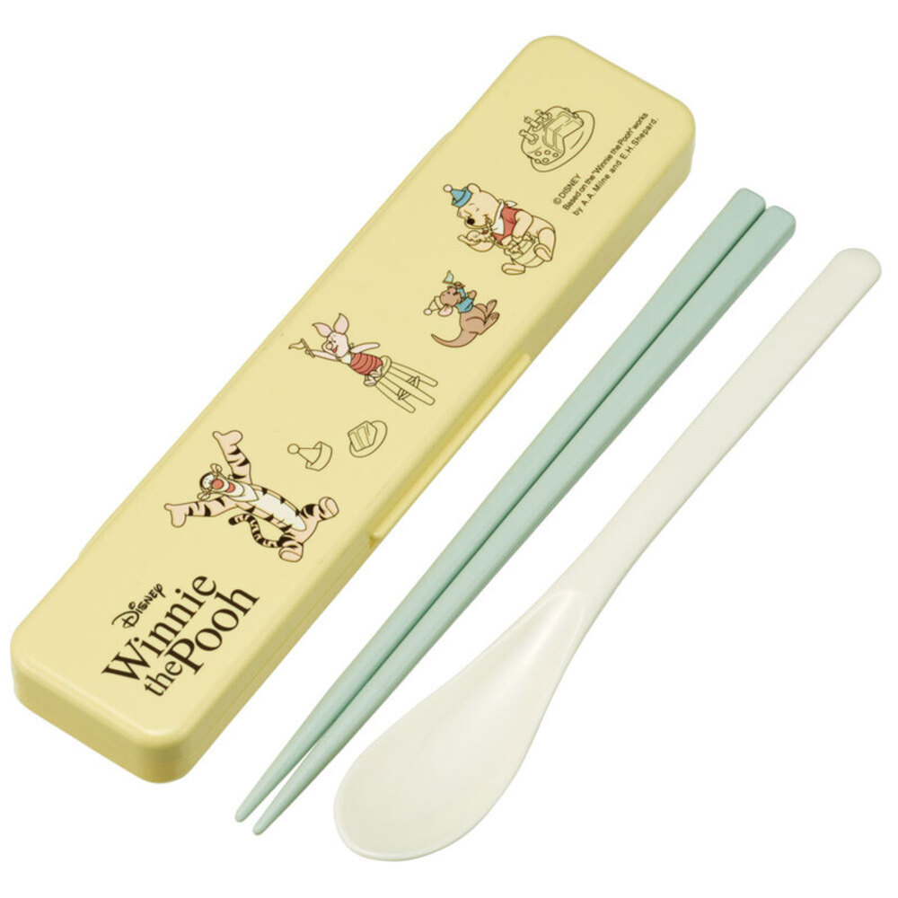 * Pooh Cafe * character anti-bacterial combination set ske-ta- chopsticks spoon set combination set . chopsticks spoon . chopsticks set . present for . chopsticks 