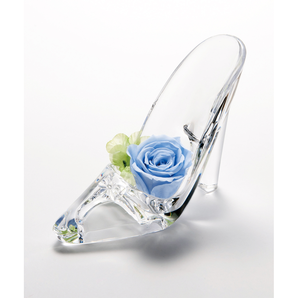 * прозрачный / голубой *pli minuet Mini консервированный цветок Mini размер pli minuet Mini брак праздник . стекло. обувь 