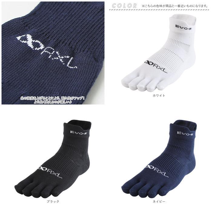 ☆ ネイビー ☆ L(26-28cm) ☆ アールエル RｘL SOCKS RNS5004 EVO-FM 5本指 ミドル丈 RｘL アールエル ソックス ランニング ショート_画像10