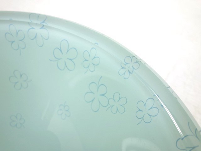 未使用品 強化ガラス製 手洗い ボウル 花柄 φ315×115mm 手洗い器 シンク 洗面器 ガラス トイレの画像9