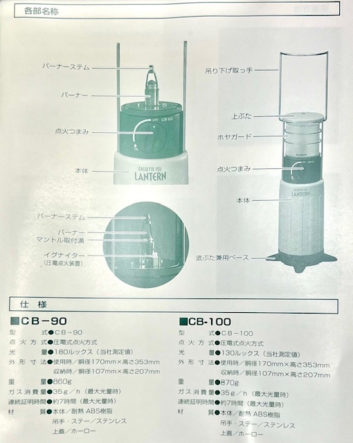 レア！ デッドストック！ 他の人と被らない！ 未使用品！ ヴィンテージ IWATANI イワタニ 岩谷 カセット ガス オレジニ ランタン CB-90_画像2