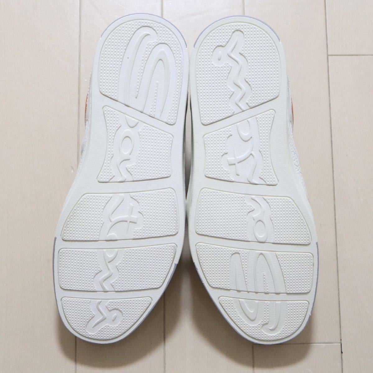  new goods SANTONI sneakers UK5.5 (25.5cm degree ) white regular goods sun to-ni shoes Loafer shoes 