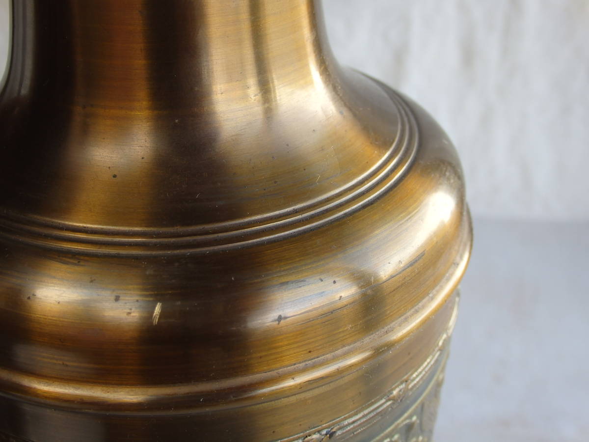  フランスアンティーク ポット スズラン 鈴蘭 すずらん 花器 フラワーベース 花瓶 蚤の市 ブロカント 真鍮　仏国 素敵 古い _画像8
