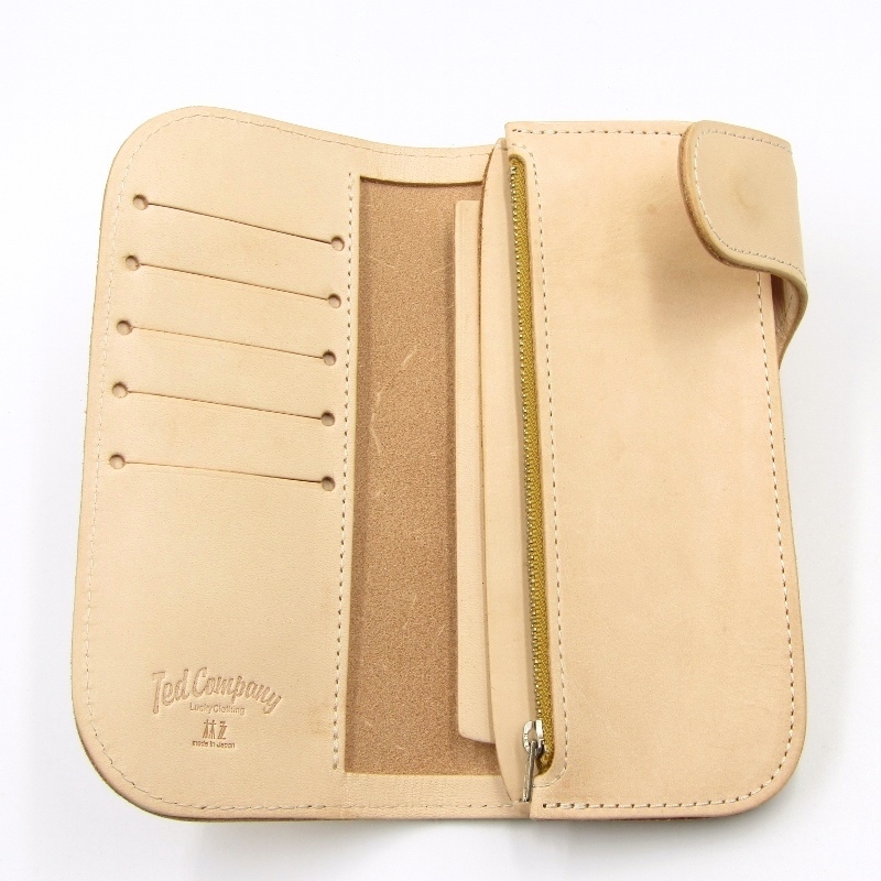 美品 TEDMAN テッドマン 長財布 TDW-220 林五 TEDCOMPANY TEDMAN'S LONG WALLET 日本製 ナチュラル 24002514_画像5