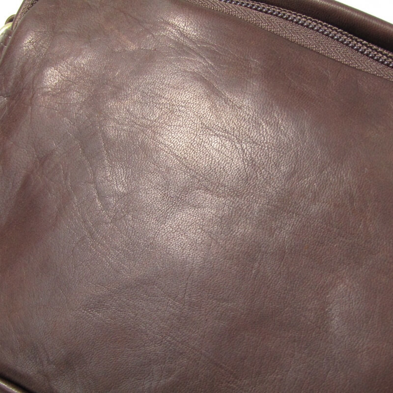 美品 PORTER ポーター ショルダーバッグ フランク 198-01342 FRANK SHOULDER BAG レザー 馬革 吉田カバン ブラウン 30012565_画像7