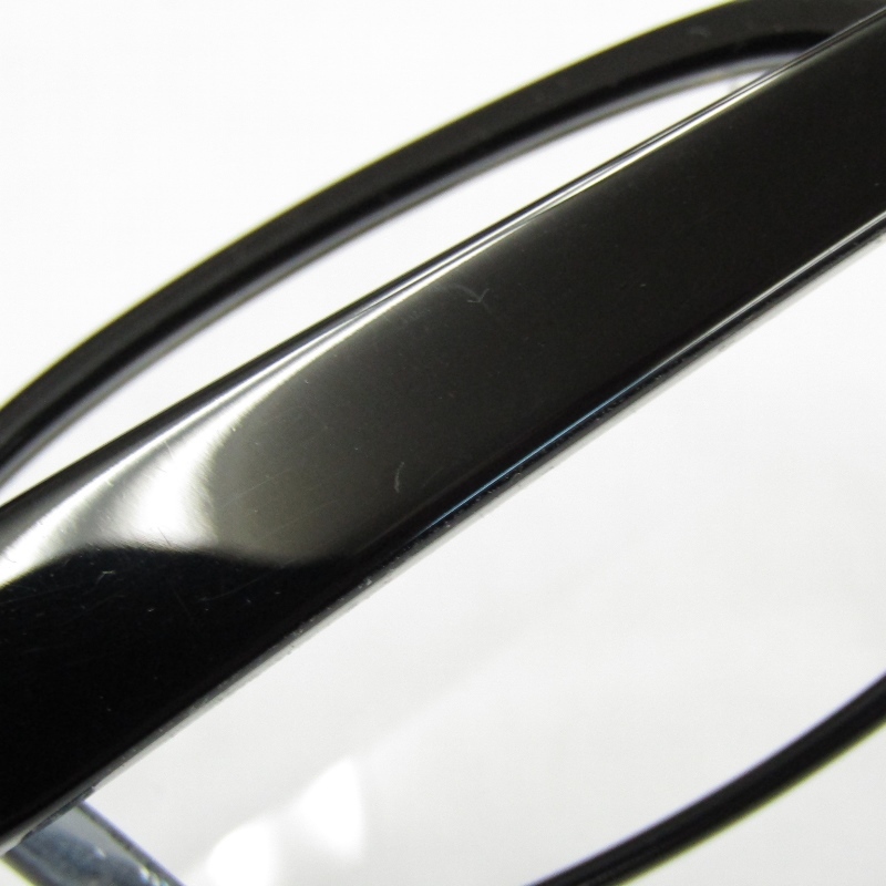 美品 金子眼鏡 カネコガンキョウ メガネフレーム KC-05 セルロイド スクエア 日本製 ノー芯 ブラック 50017170_画像7