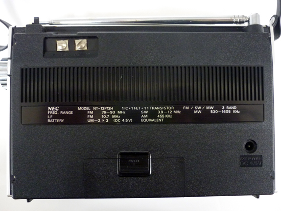 ☆NEC IC+FET 3バンドラジオ NT-12P12H FM SW MW 短波ラジオ ☆NEC IC+FET 3バンドラジオ NT-12P12H FM SW MW 短波ラジオ