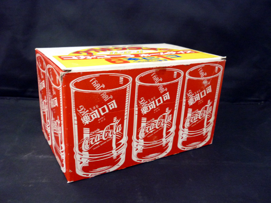コカ・コーラ ワールドグラス 6個セット Coca－Cola 食器 ホームサイズ レトロデザイン ガラス製 ノベルティグッズ_画像4