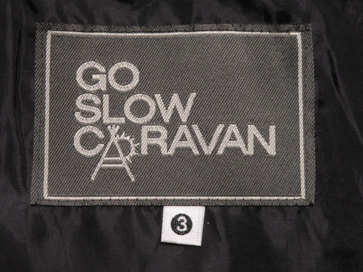  multicolor *③ size [GO SLOW CARAVAN/go- slow Caravan ]k Lazy color / wool jacket ( wool 50%/ poly- 50%) duffle coat *