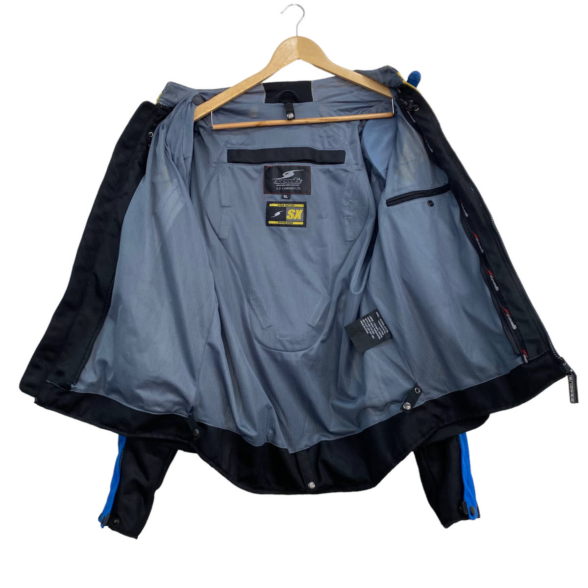 【即決】 Seool's シールズ GPカンパニー メッシュジャケット SLB-622 青・黄色・黒系 ブルー・イエロー・ブラック系 ５Lサイズ 5093-100の画像3