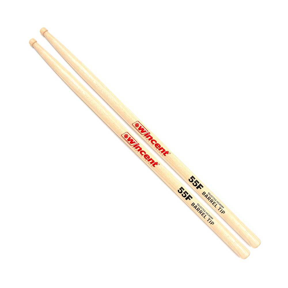 [1 pair ] Wincent wing cent W-55FBT drum stick Hickory 