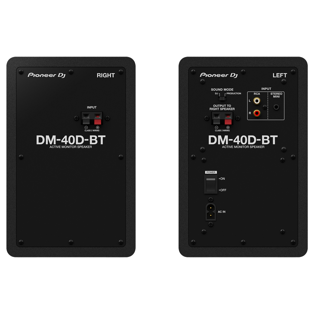 モニタースピーカー Pioneer DJ DM-40D-BT Black Bluetooth搭載 パワードモニター 1ペア（2台） パイオニアDJ スピーカー 小型_画像3