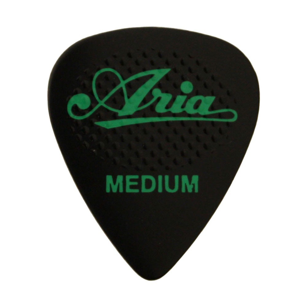 ARIA RUBBER GRIP Tear Drop MEDIUM BK×50枚 ギターピック_画像1