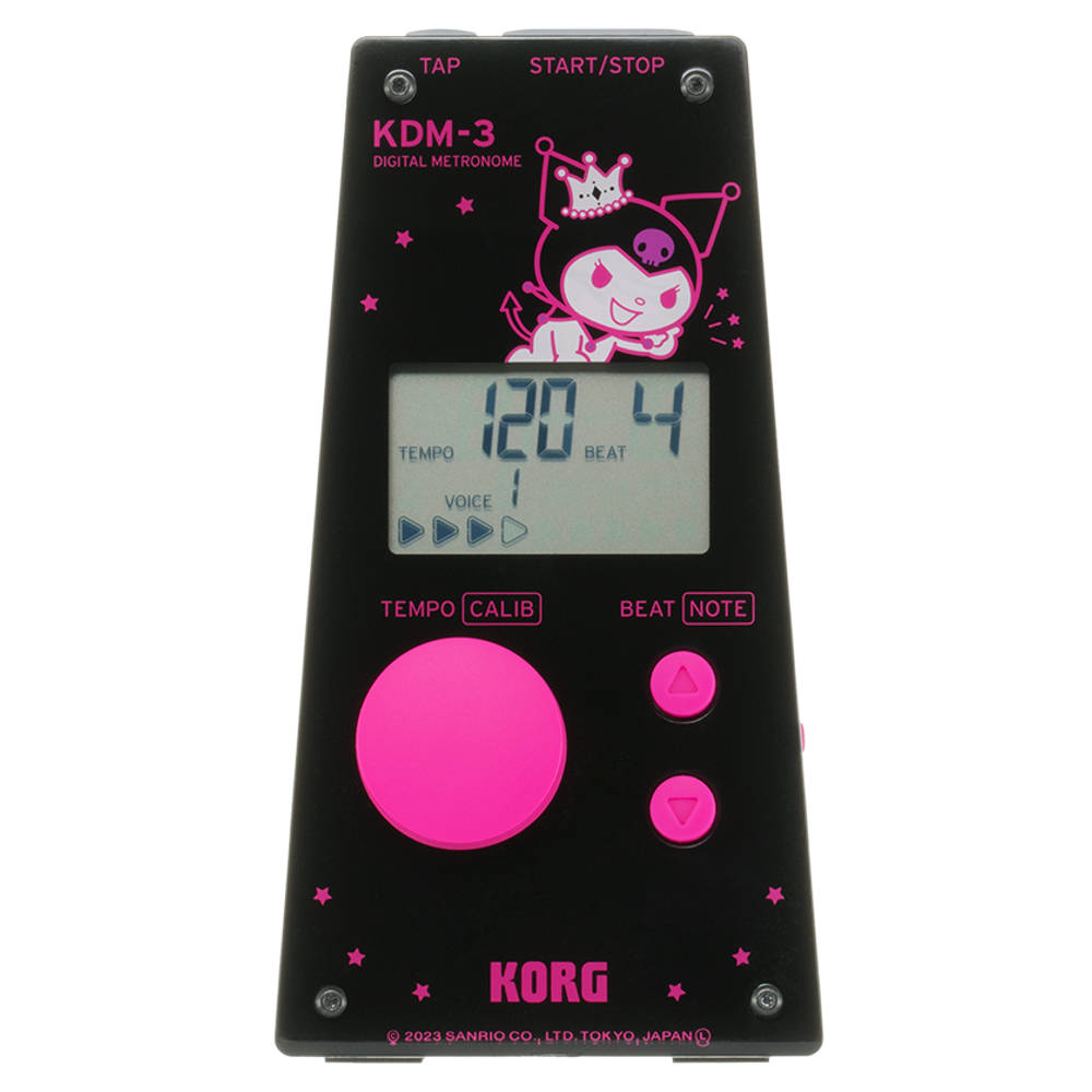 メトロノーム コルグ KORG KDM-3-KT クロミちゃん 大音量メトロノーム サンリオコラボモデル 電子メトロノーム 練習 ピアノ レッスン_画像1