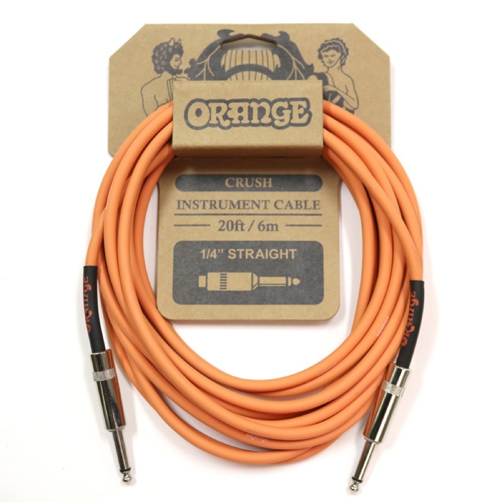 ORANGE CRUSH Instrument Cable 20ft 6m 1/4 Straight CA036 ギターケーブル ギターシールド_画像1