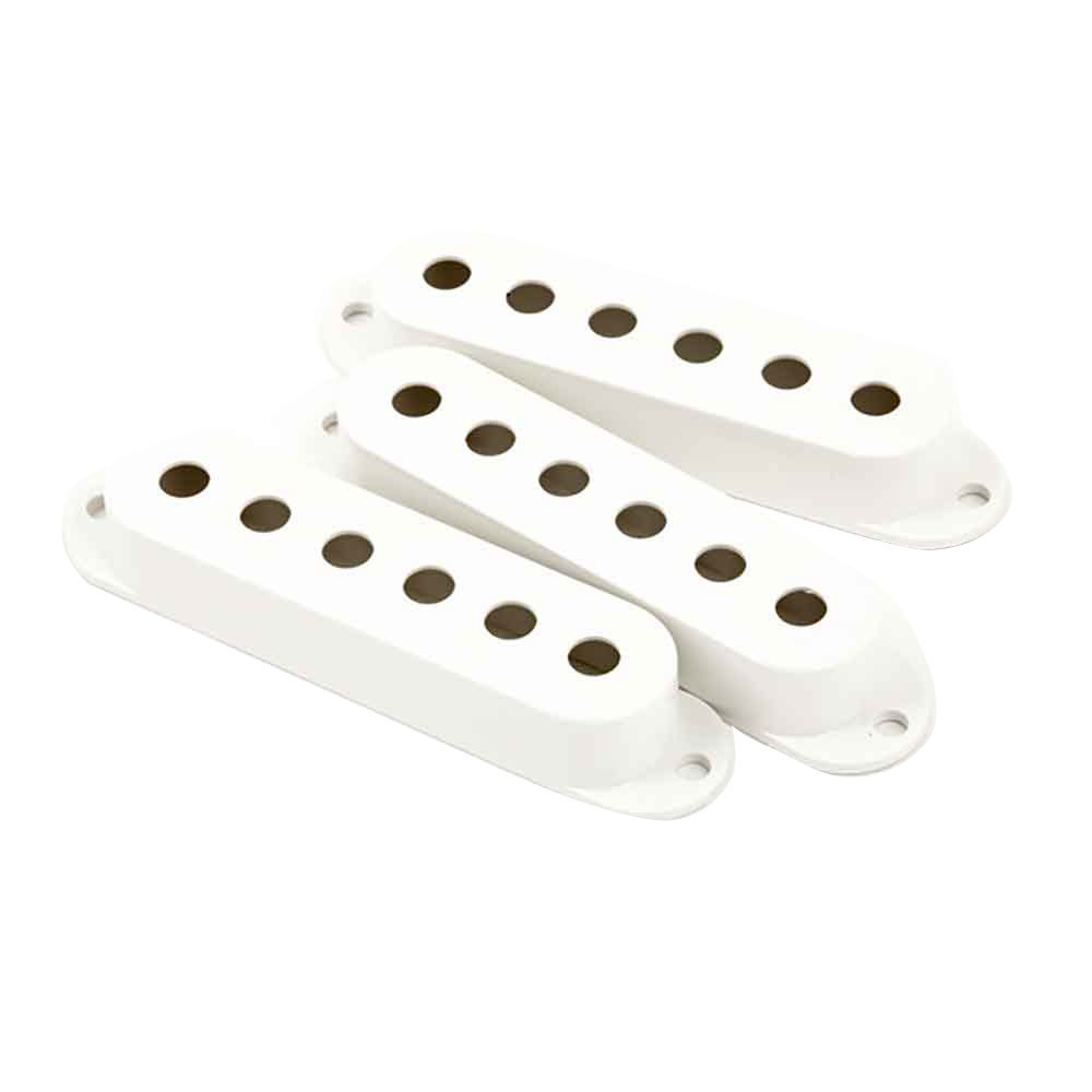 フェンダー Fender Pickup Covers Stratocaster White 3 ピックアップカバー 3個セット_画像1