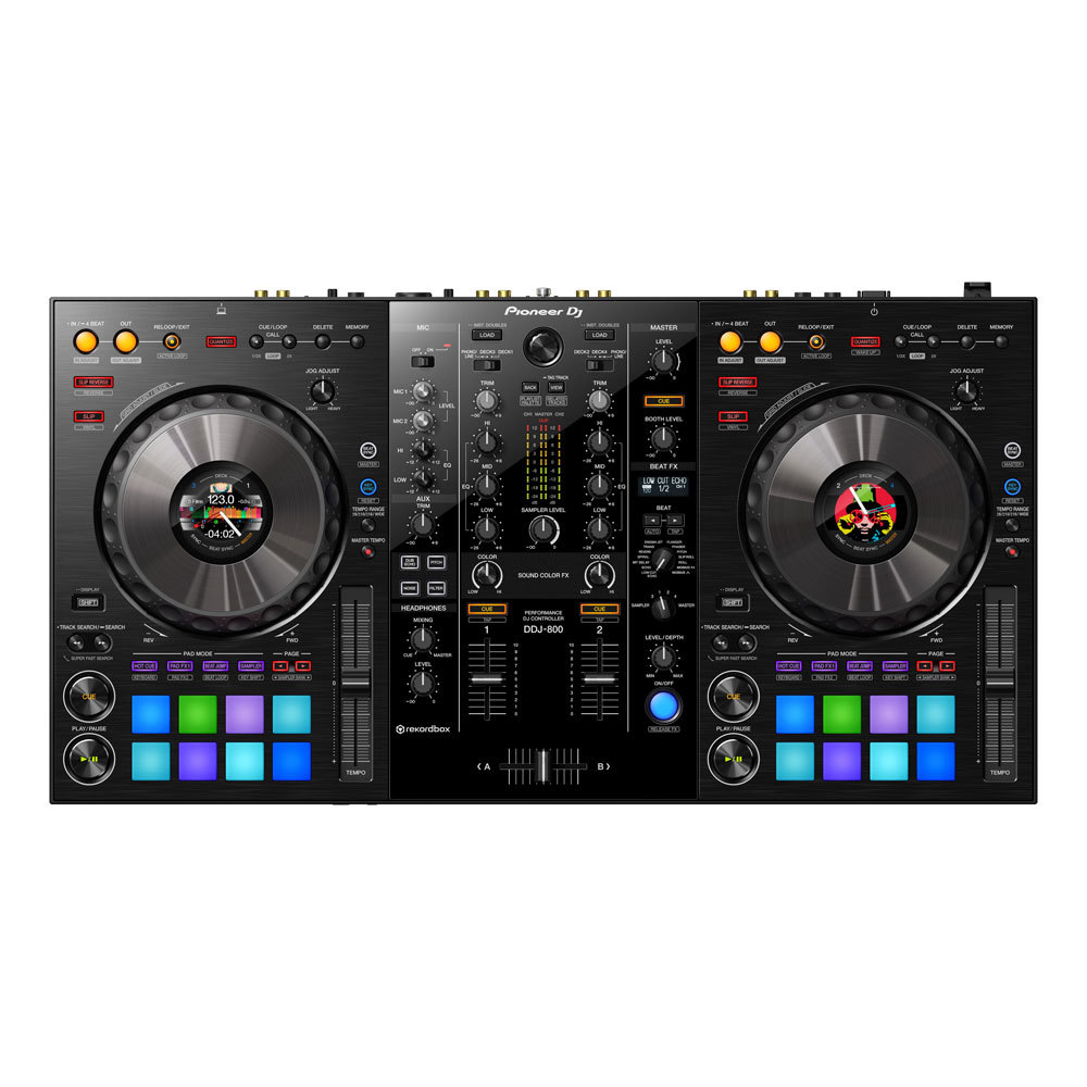 Pioneer DJ DDJ-800 rekordbox dj専用パフォーマンスDJコントローラー ラップトップスタンド付きセット_画像2