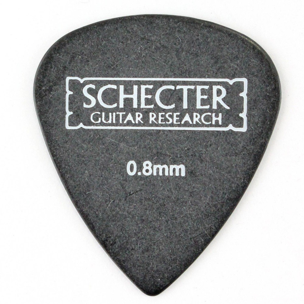 SCHECTER SPT-MP10 BK ティアドロップ型 MEDIUM ポリアセタール ギターピック×50枚_画像1