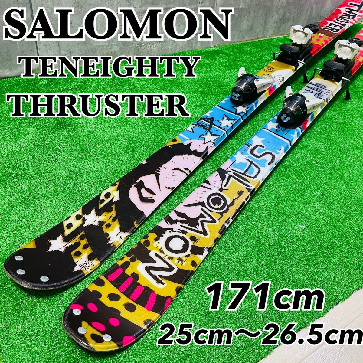 希少 SALOMON サロモン テンエイティ スラスター 171cm TWIN-TIP 希少 SALOMON サロモン テンエイティ スラスター 171cm TWIN-TIP