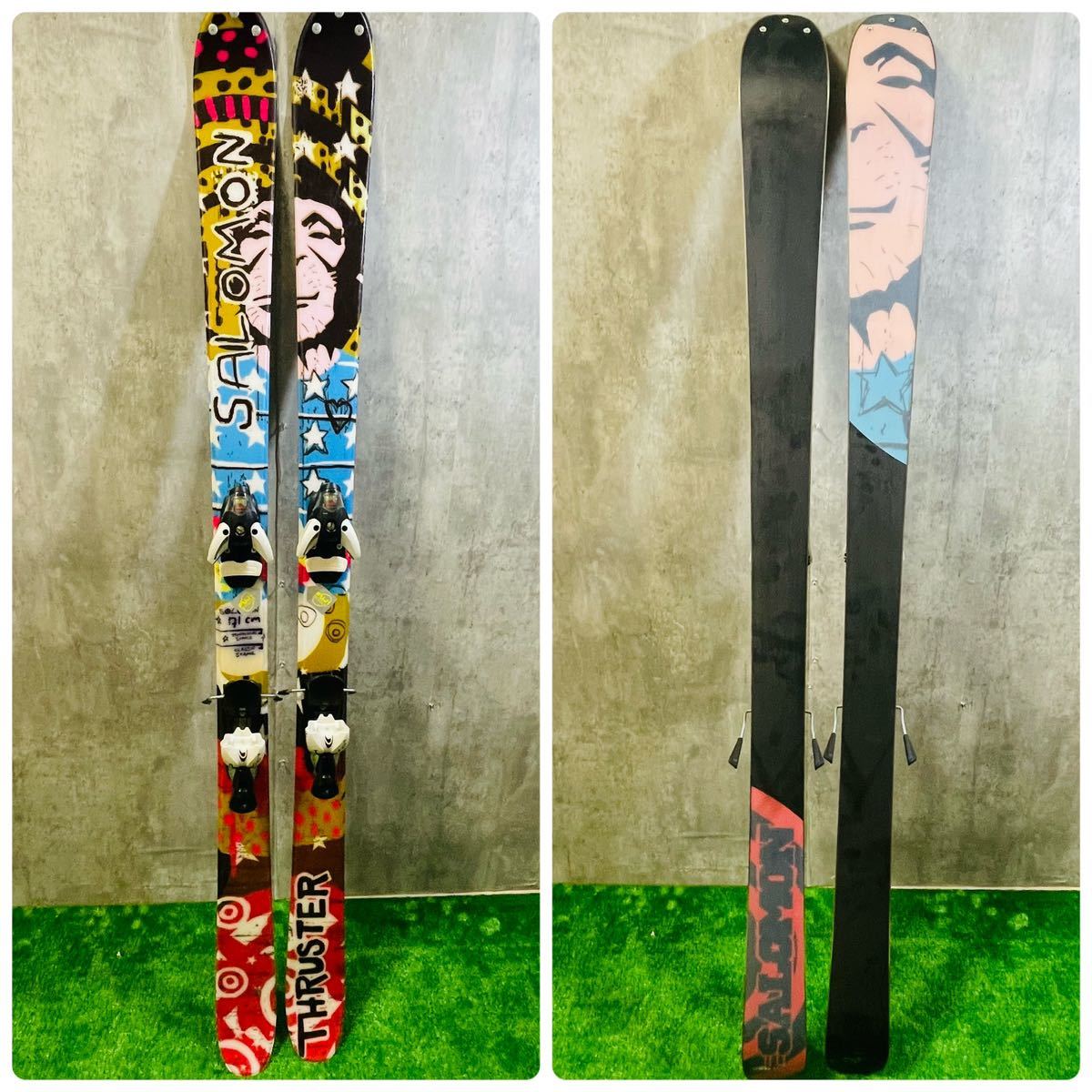 希少 SALOMON サロモン テンエイティ スラスター 171cm TWIN-TIP 希少 SALOMON サロモン テンエイティ スラスター 171cm TWIN-TIP