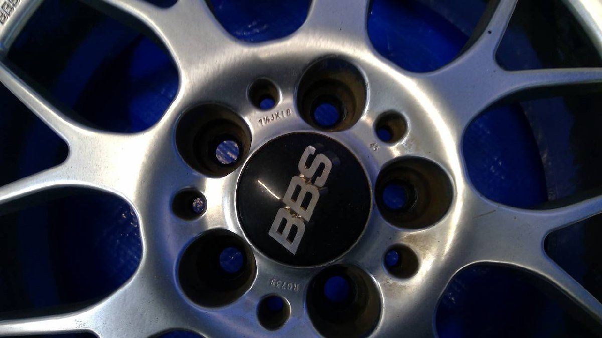 BBS RG 738 18インチ アルミホイール 18x7.5J +45 18ｘ7.5J +50 5穴 PCD:114.3 4本セット BBS専用ナット付 ノア ヴォクシー アル ヴェル等_画像4