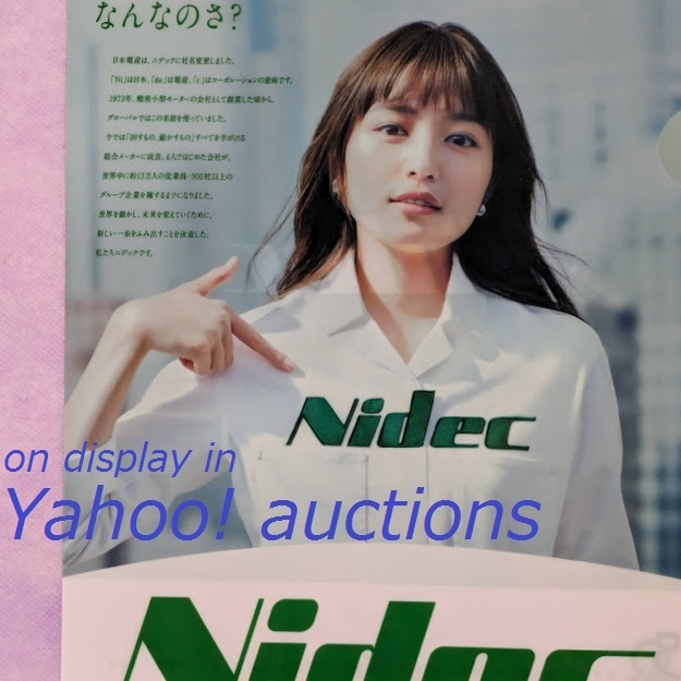 川口春奈◇NIDEC クリアファイル / ニデック 日本電産 非売品_川口春奈　NIDEC　クリアファイル