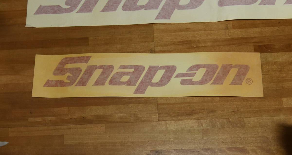 Snap-On スナップオン ロゴステッカー中　赤　新品未使用品_画像1