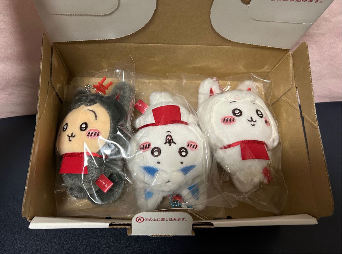 ちいかわ もぐもぐ本舗 伏見稲荷なマスコット3点セット ちいかわ ちいかわ もぐもぐ本舗 伏見稲荷なマスコット3点セット ちいかわ