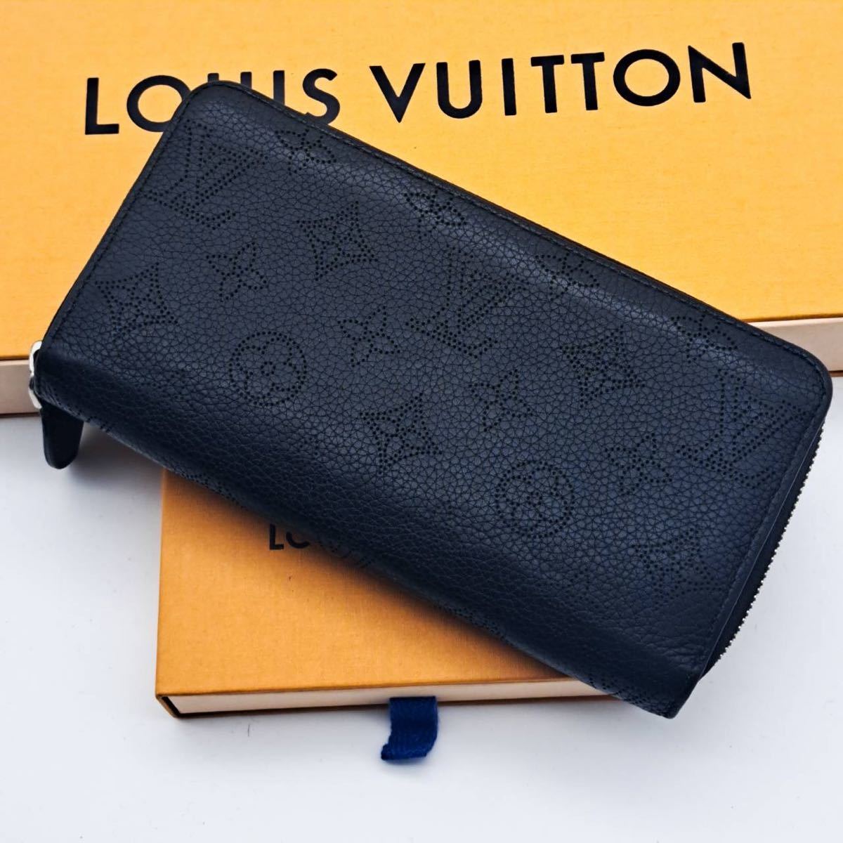 LOUIS VUITTON モノグラム マヒナジッピー ウォレット ラウンドファスナー 新型_画像1