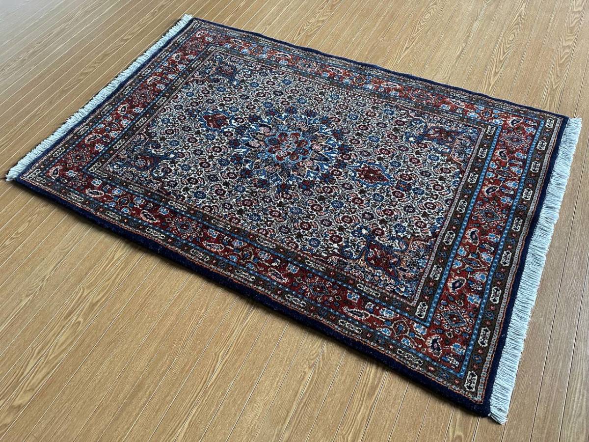 145x97】イラン☆ムード産ペルシャ絨毯・カーペット・ラグ 145x97】イラン☆ムード産ペルシャ絨毯・カーペット・ラグ