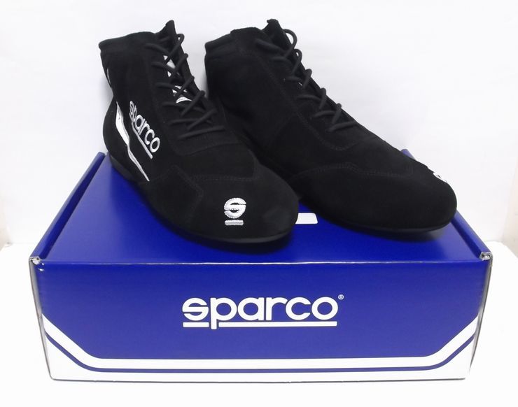 SPARCO スパルコ レーシングシューズ SLALOM 2022 ブラック 42サイズ（27.0cm）スエード FIA 8856-2018_画像1