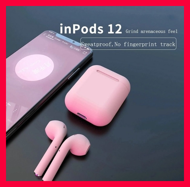 inpods12　ワイヤレスイヤホン　最安　桃　簡単　ギフト　おすすめ_画像3