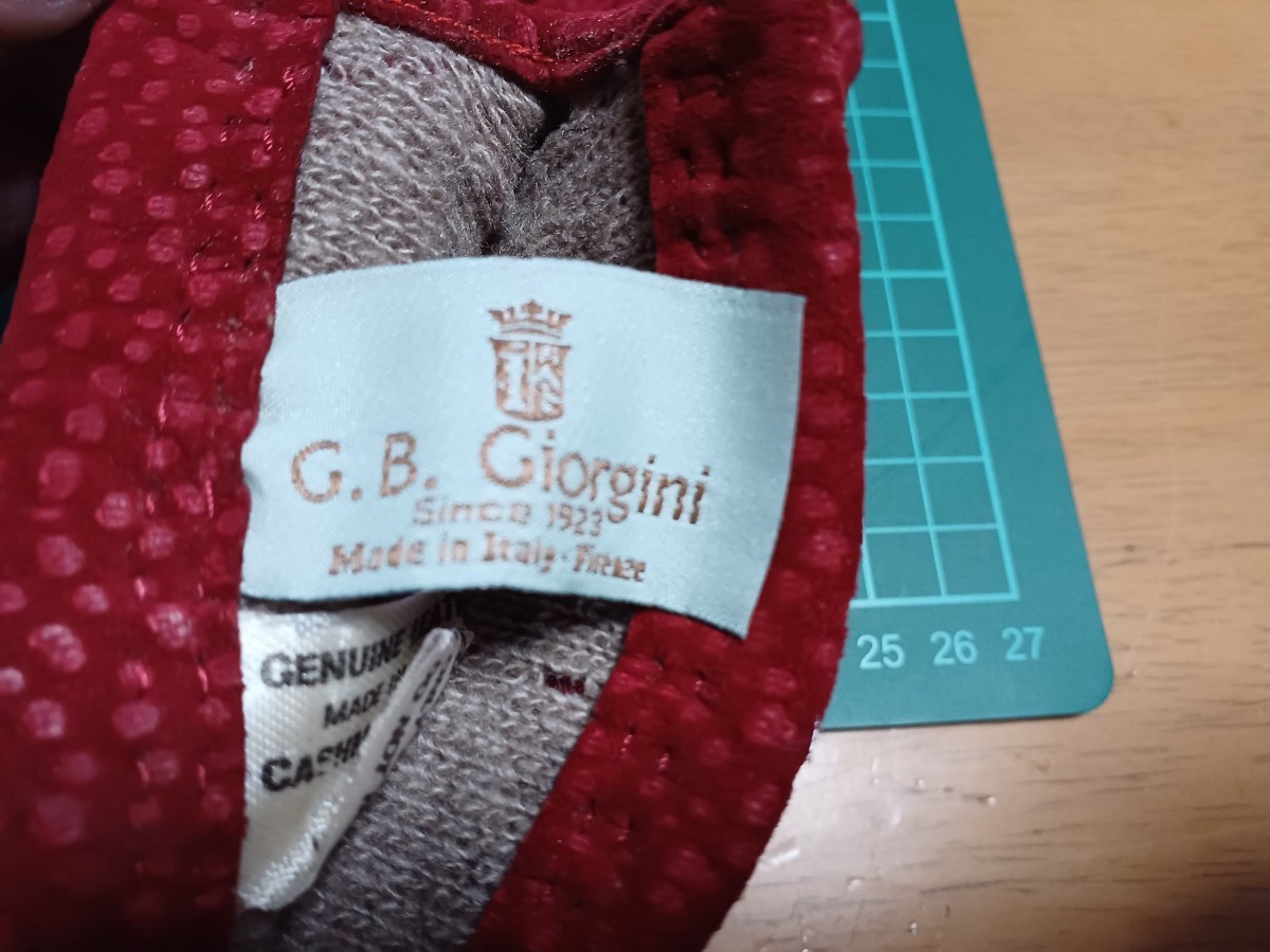 # prompt decision free shipping #g.b. giorginijoruji- two leather .... gloves hand ... glove Italy made stylish dressing up beautiful pretty 