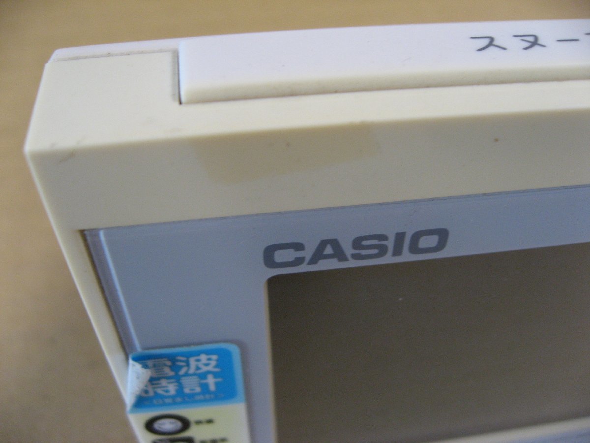 【ジャンク品、傷あり、色褪色、電池欠品】CASIO(カシオ)　電波目覚まし時計 「生活環境お知らせクロック」 DQL-210J-7JF_画像5