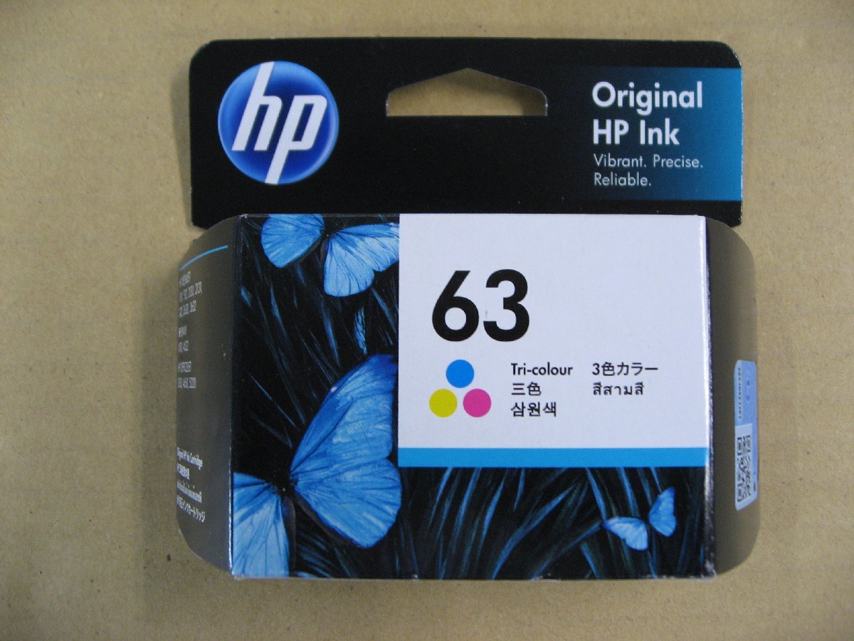 【使用推奨期限2023.12】HP (純正)HP 63 インクカートリッジ(カラー) F6U61AA　パソコン　プリンター プリンターインク_画像1