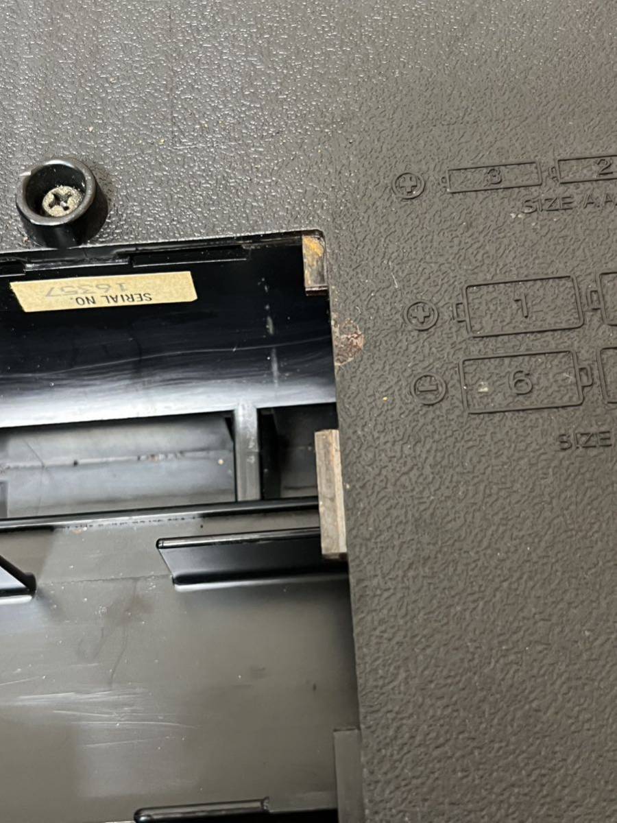 SONY CD ラジカ カセットレコーダー ドデカホーン CFD-DW97 通電確認のみのジャンク品 ラジカセ ジャンク_画像8