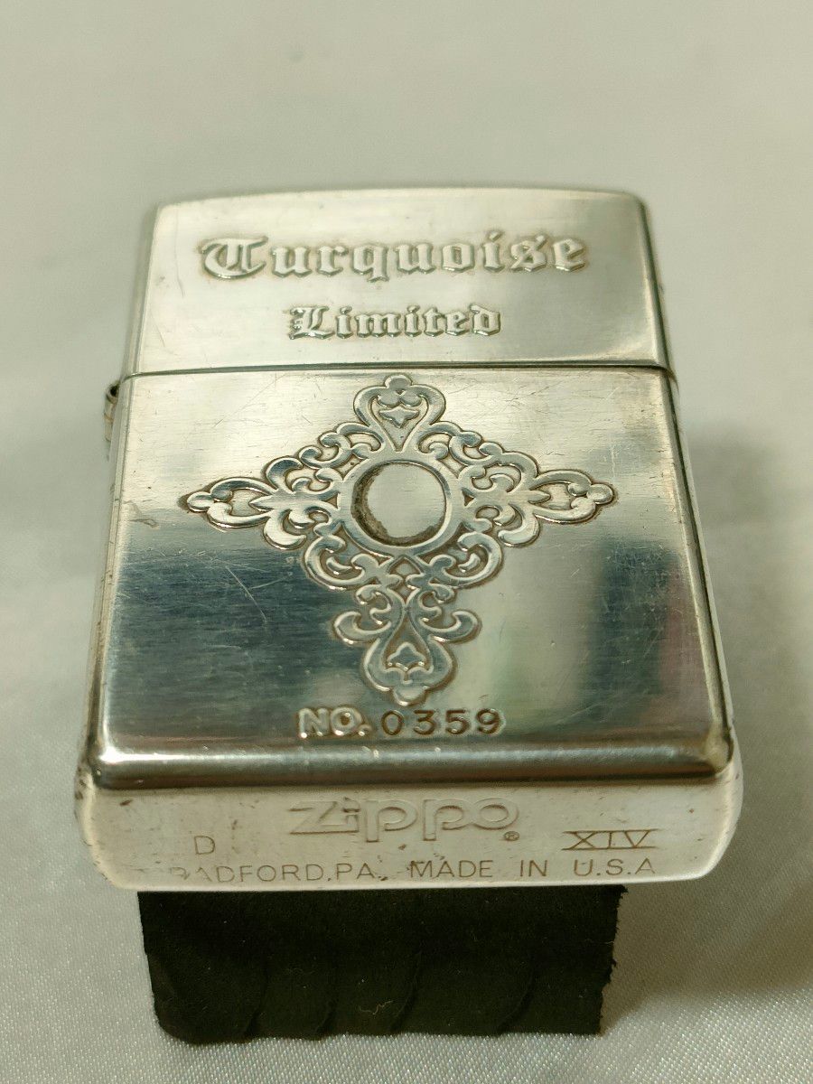 【限定№0359】ビンテージ　クロス柄　Zippo　1998年製 D XIV ジッポーライター