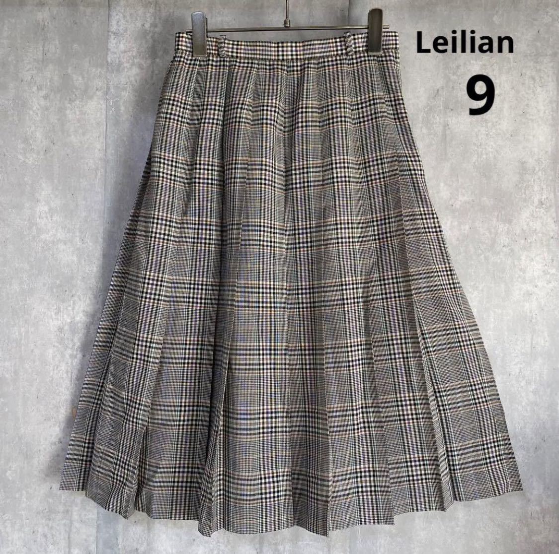 レリアン　Leilian スカート　9号　ウール100%_画像1