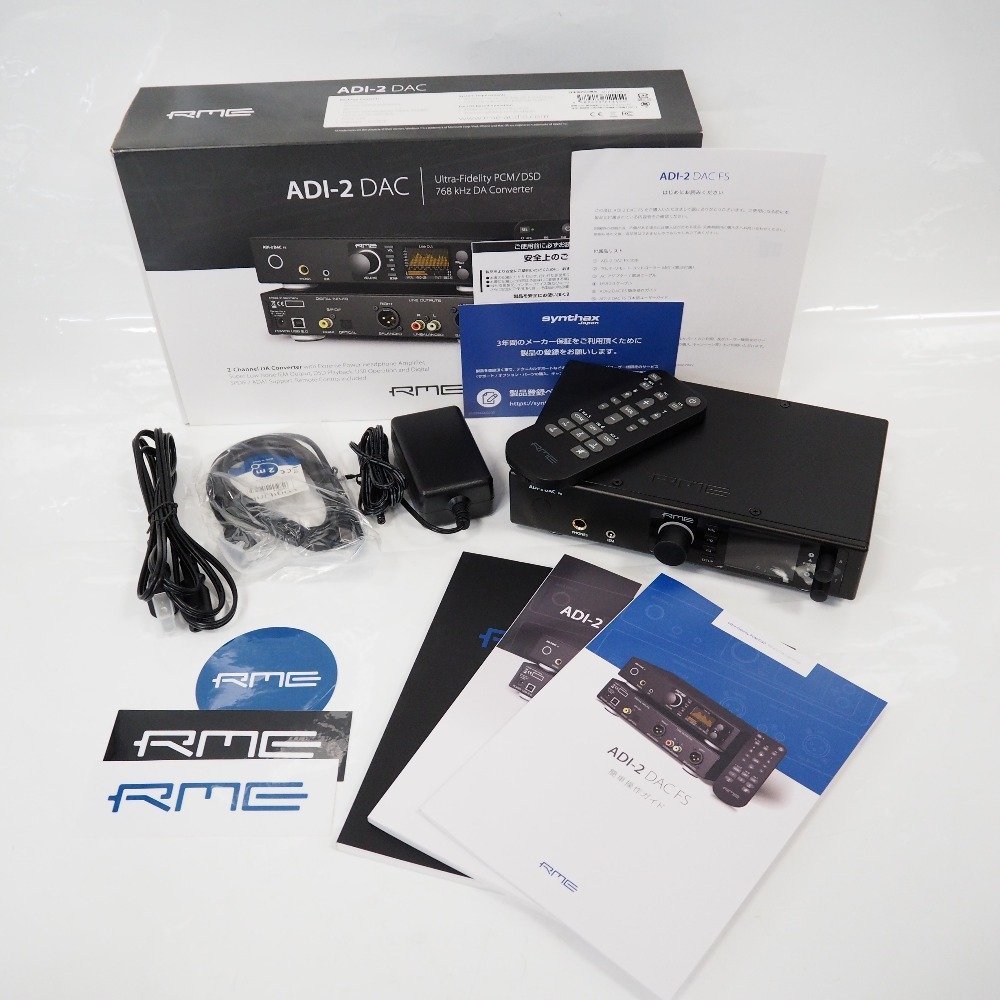 Th509801 RME 音響機器 DAコンバーター ADI-2 DAC FS ブラック 超美品・中古_画像1