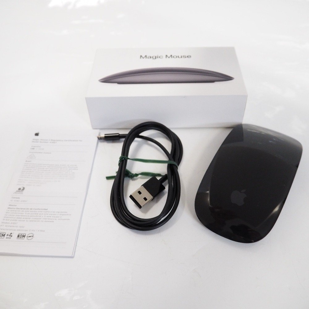 Th949875 Apple マウス Magic Mouse 2 マジックマウス MRME2J/A スペースグレイ 超美品・中古_画像1