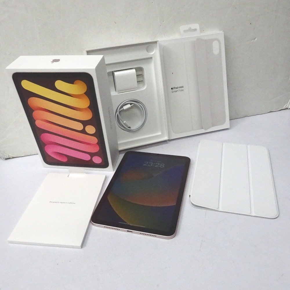 Ft596551 Apple タブレット iPad mini （第6世代） Wi-Fiモデル 64GB MLWL3J/A ピンク 美品・中古_画像1